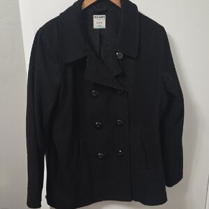 Old Navy Wool Blend Black Peacoat